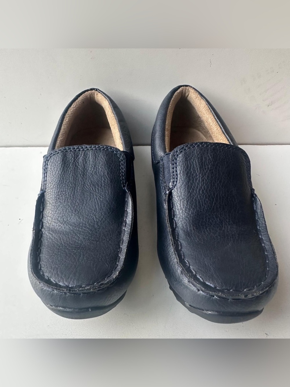 Place Navy Blue Kids Slip-On Loafers
